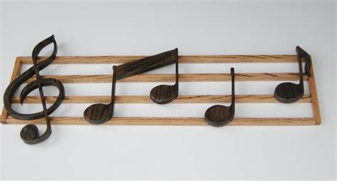 Wooden Music Notes Wall Hanging