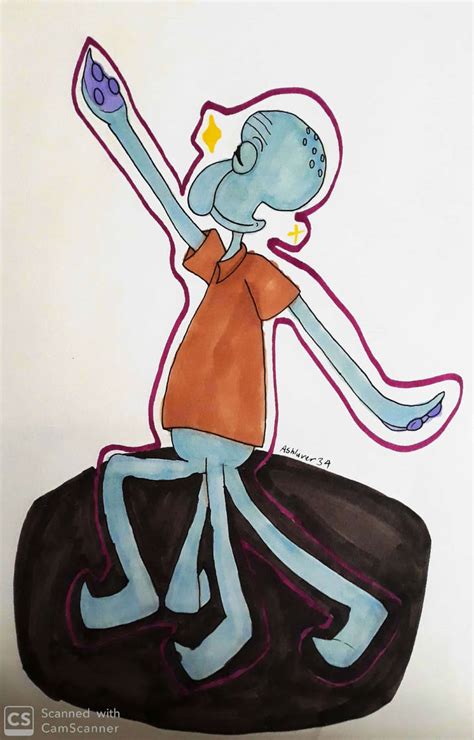 Spongebob Squidward Sketch By Skyanddeadloxfan On Deviantart