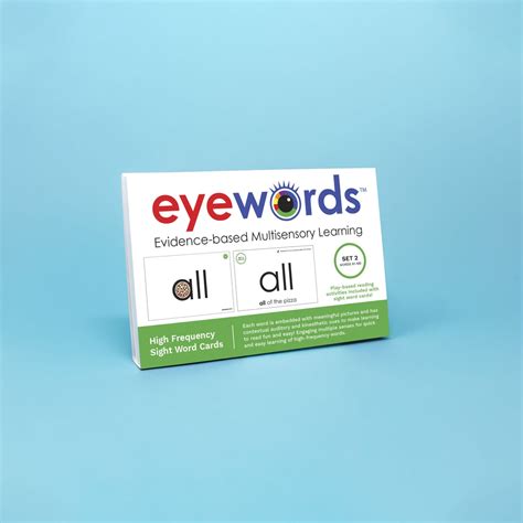 Multisensory Sight Word Cards Set 2 Words 51 100 Eyewords