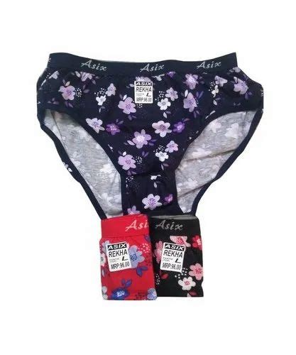 asix cotton ladies black floral print panty size s xxl at rs 519 in new delhi