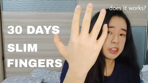 I Did A Slim Fingers Workout For 30 Days Slimfingers Youtube
