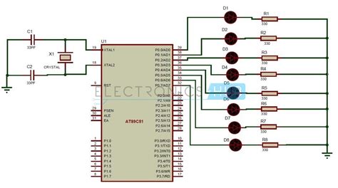 Led Interfacing With 8051 Mindsforest