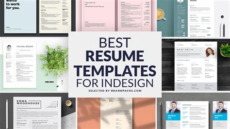 30 Best Resume Templates For Indesign Brandpacks