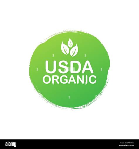 Usda Organic Label Stock Vector Images Alamy