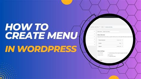 How To Create A Menu In Wordpress How To Set Menu In Header Youtube