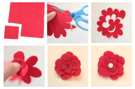 How To Make A Felt Flower Repeat Crafter Me