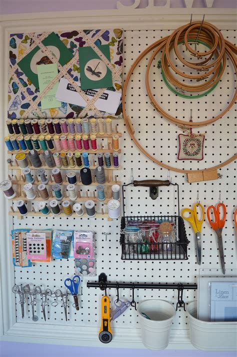 Sewing Room Pegboard Sewing Room Storage Sewing Room Inspiration