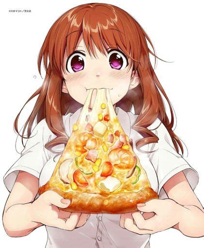 Anime Girls Eating Pizza Animoe