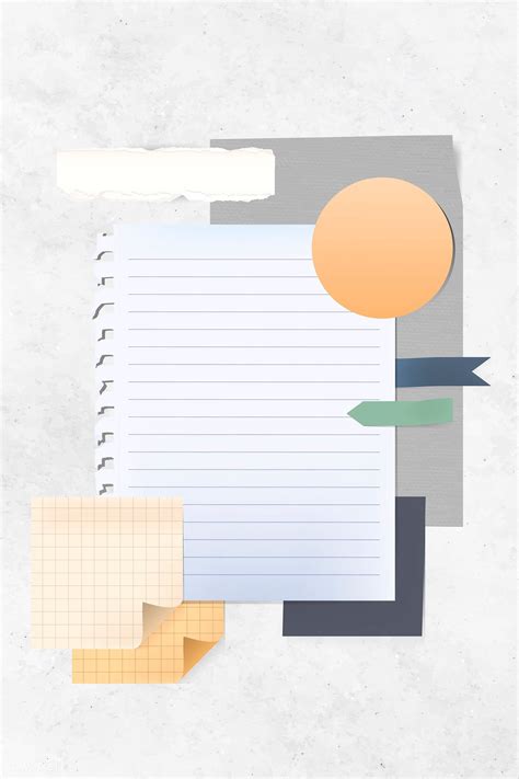 Download Premium Vector Of Blank Vintage Note Paper Template Vector มี