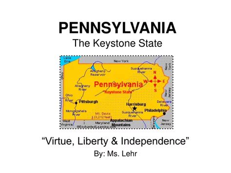 Ppt Pennsylvania The Keystone State Powerpoint Presentation Free