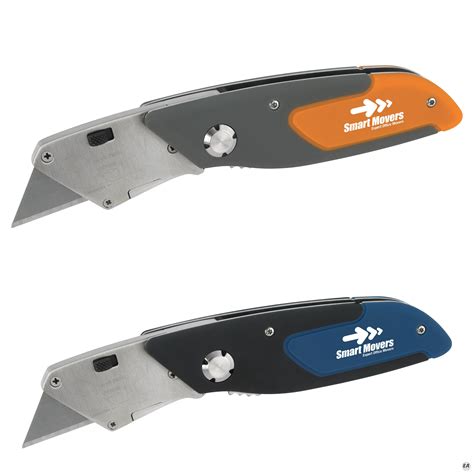 Promotional Cushion Grip Folding Utility Knife Custom Box Cutters