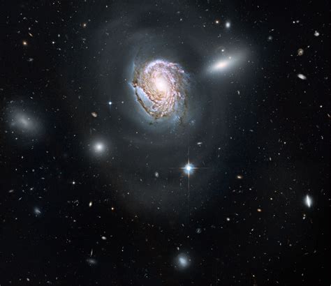 Spiral Galaxy Ngc 4911 In The Coma Cluster Combines Data Obtained In