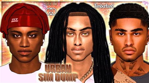 Urban Male Sim Dump 3 Sims Cc Folder And Sim Download Gucci