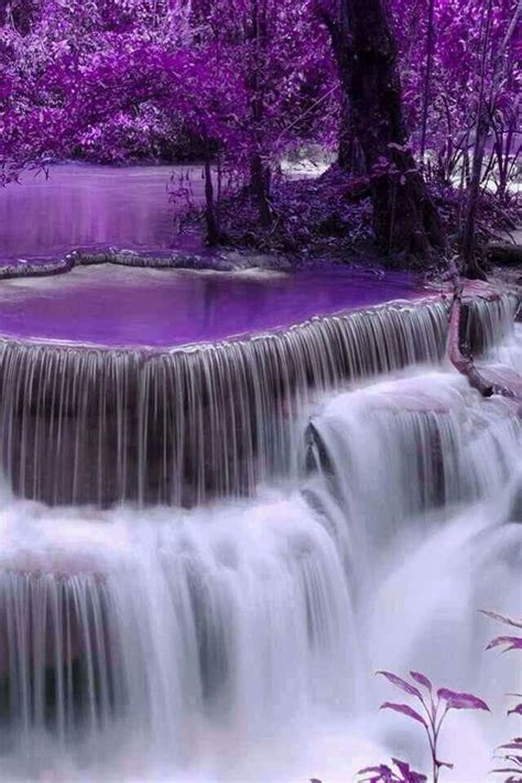 Purple Paradise Beautiful Waterfalls Waterfall