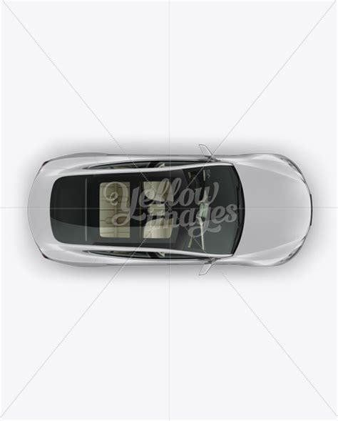 Tesla Model S Mockup Top View Free Download Images High Quality Png