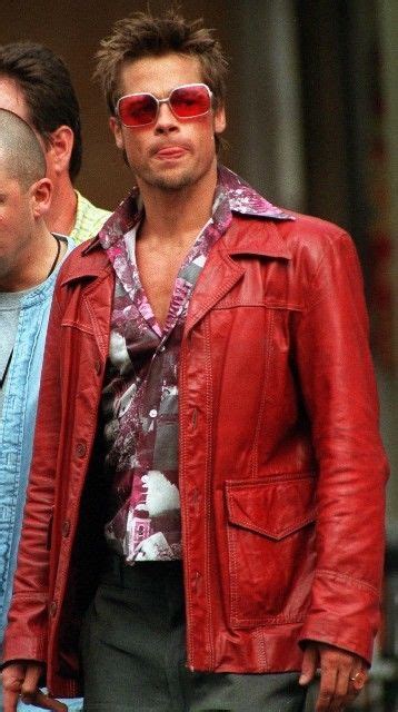 Brad Pitt Fight Club Leather Jacket Ubicaciondepersonascdmxgobmx