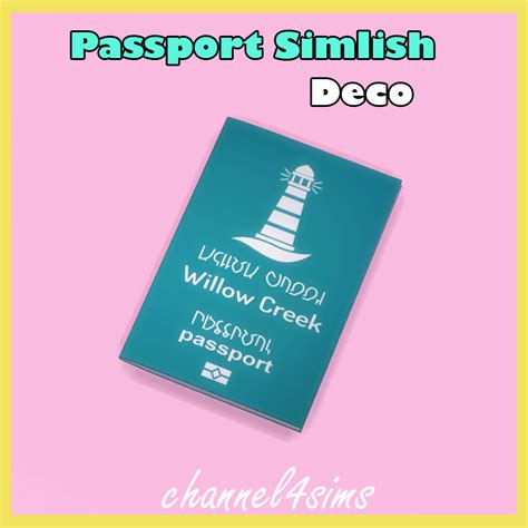 TS4: Passport Simlish Deco