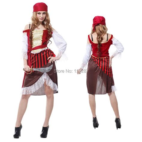 new pirate female temptation sexy costumes dress sexy model women pirate costume halloween