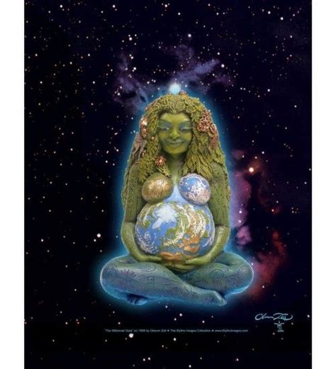 Millennial Gaia Mother Earth Full Color Poster With Images