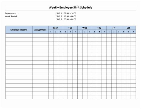 Free Monthly Employee Schedule Template Elegant Monthly Work Schedule