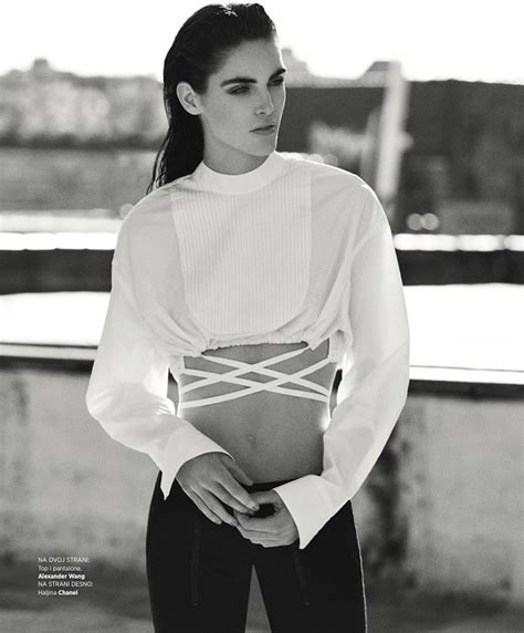 Hilary Rhoda Models Modern Looks In Harpers Bazaar Serbia