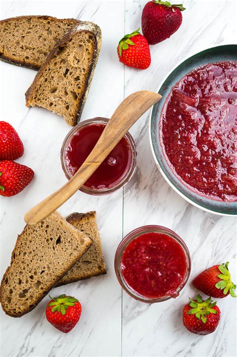 You can sweeten the jam with either sugar (i prefer organic) or honey. Pressure Cooker Strawberry Jam - Kitschen Cat