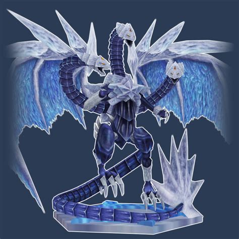 Obj File Trishula Dragon Of The Ice Barrier Yugioh・3d Print Design