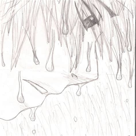 Girl In Rain Drawing At Getdrawings Free Download