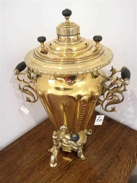 Russian Antique Brass Samovar Tula Circa 1900 By Shemarin Etsy