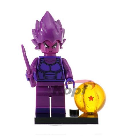 Vegeta Purple Dragon Ball Z Custom Minifigure Movie Building Toy Figure