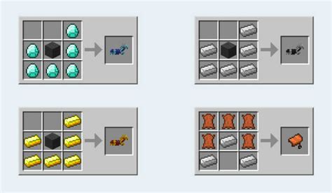 Curious to know how to make a saddle in minecraft? Craftable Horse Armour & Saddle Mod for Minecraft 1.11/1 ...