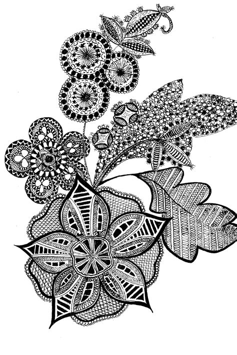 Flowers Doodles Zentangles Doodles Flowers