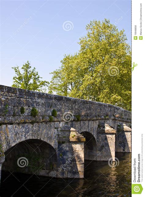 Old Stone Bridge Stock Photo Image Of River Sunny Castle 19948858