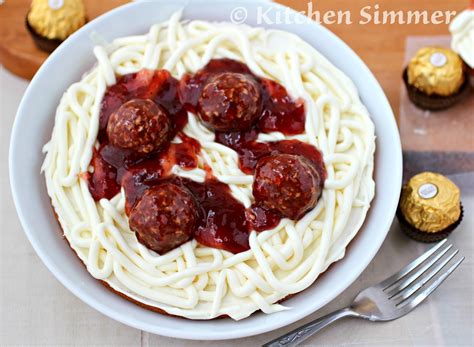 Kitchen Simmer April Fools Day Spaghetti And Meatballs Cupcakes