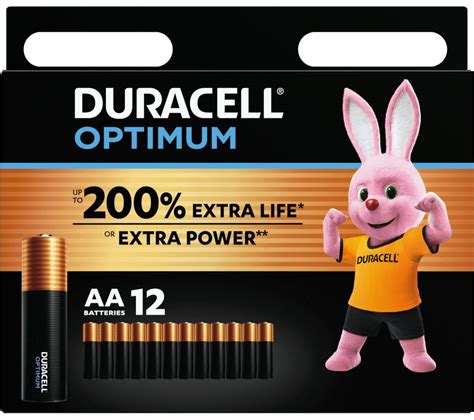 Duracell Optimum Aa Alkaline Batteries Pack Of 12 Fast Delivery