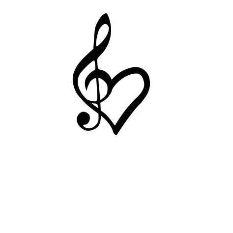 Music Note Heart Instant Download Svg Png Eps Dxf  Etsy Canada