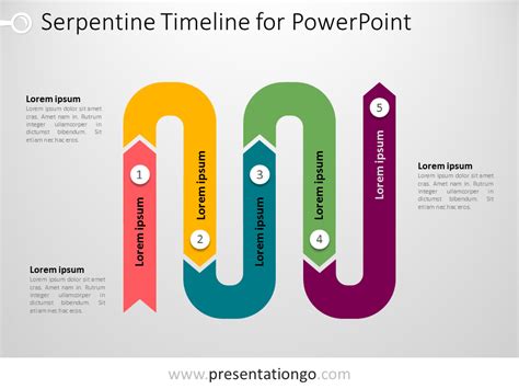 Powerpoint Serpentine Timeline