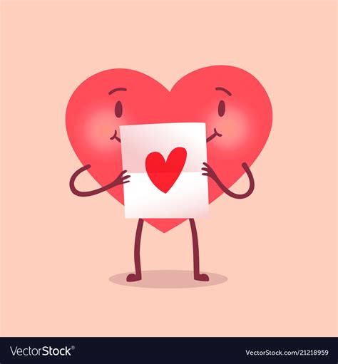 Funny Heart Character Royalty Free Vector Image