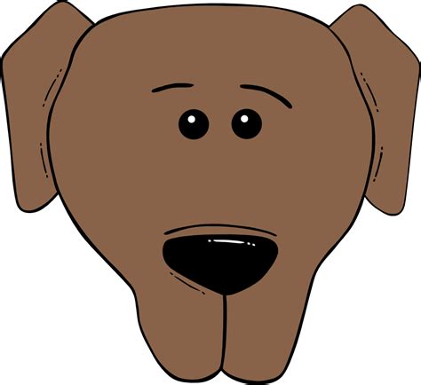 Onlinelabels Clip Art Dog Face Cartoon World Label