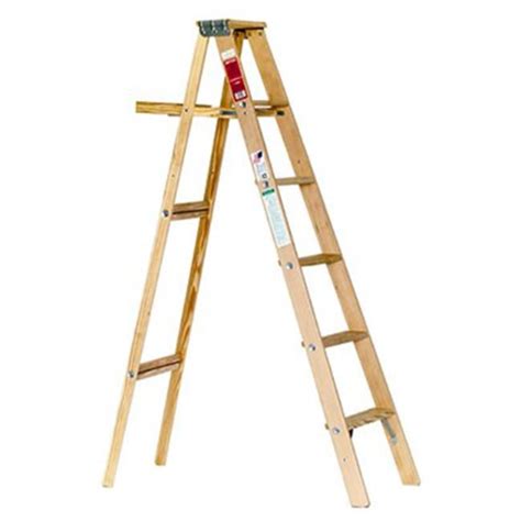 Michigan Ladder 240135 6 Ft Type 3 Wood Step Ladder Silk Walmart