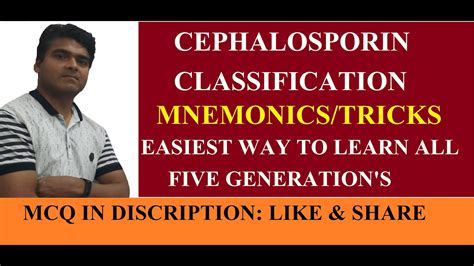 Cephalosporin Classification Mnemonics Cephalosporin Pharmacology