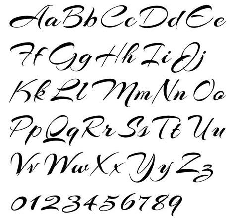 Unique Beautiful Handwriting Styles Alphabet Looking For Bullet