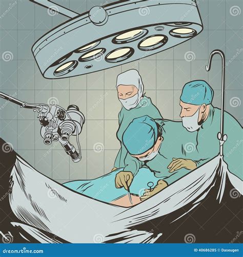 Surgeons Stock Vector Illustration Of Disease Care 40686285