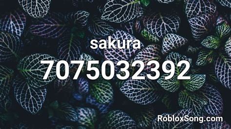 Sakura Roblox Id Roblox Music Codes