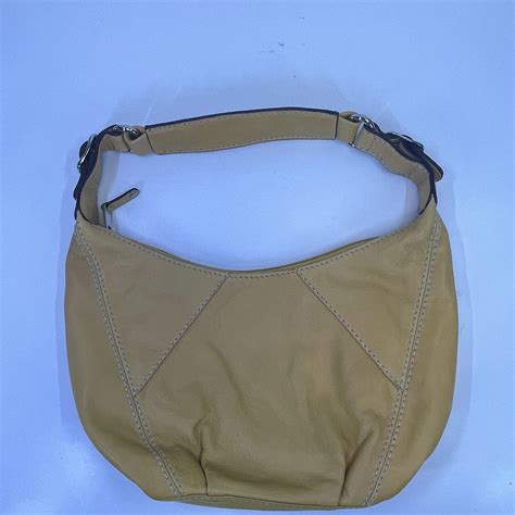 Tignanello Yellow Leather Single Strap Handbag Shoulder Bag Purse Ebay