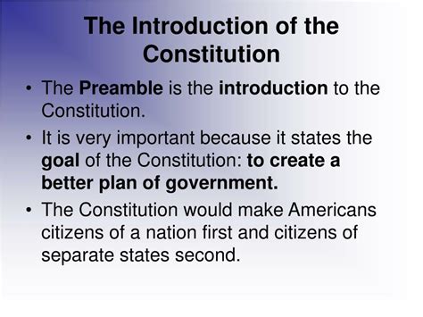Ppt The Constitutional Convention The Preamble Powerpoint