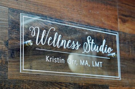 Door Name Plate Clear Acrylic Shown As 5 X 12 Inches Etsy Door Name