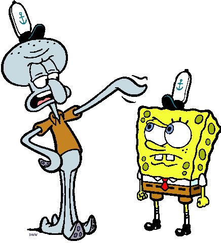 Spongebob Squidward Clip Art