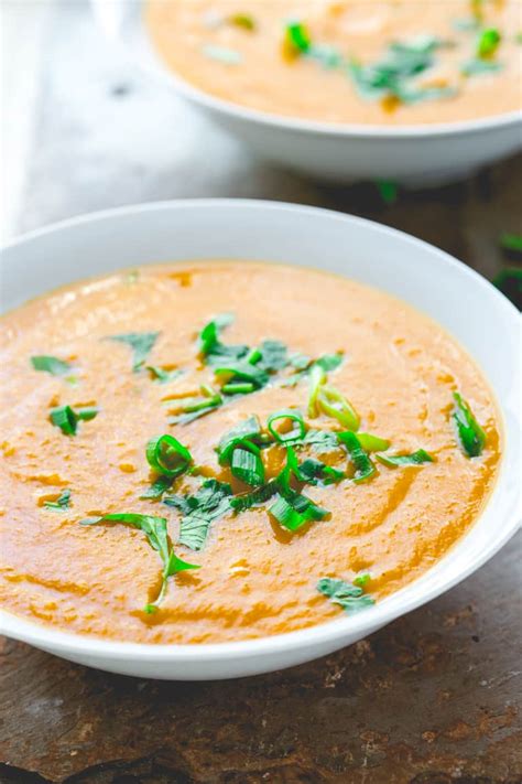 15 Minute Thai Pumpkin Soup Healthy Seasonal Recipes