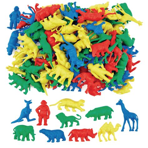 Hc165626 Edx Education Wild Animal Counters Pack Of 120 Findel